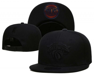 NBA New York Knicks New Era Black On Black 9FIFTY Snapback Hat 2012