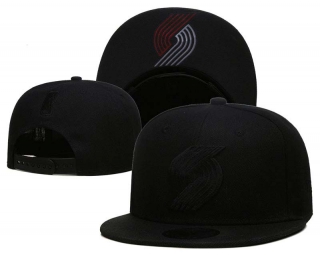 NBA Portland Trail Blazers New Era Black On Black 9FIFTY Snapback Hat 2010