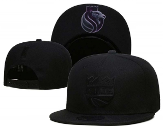 NBA Sacramento Kings New Era Black On Black 9FIFTY Snapback Hat 2007