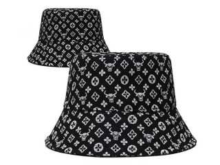 Wholesale Louis Vuitton Black White Bucket Hats 7003