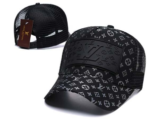 Discount Louis Vuitton Black Silver Trucker Mesh Snapback Hats 7008 For Sale