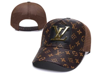 Discount Louis Vuitton Brown Trucker Mesh Snapback Hats 7012 For Sale