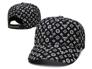 Discount Louis Vuitton Black Curved Brim Adjustable Hats 7031 For Sale