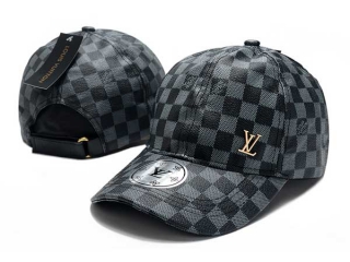 Discount Louis Vuitton Silver Curved Brim Leather Adjustable Hats 7040 For Sale