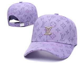 Discount Louis Vuitton Light Purple Curved Brim Adjustable Hats 7050 For Sale