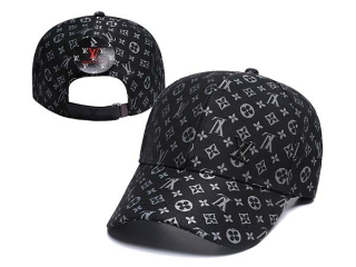 Discount Louis Vuitton Black Curved Brim Adjustable Hats 7060 For Sale
