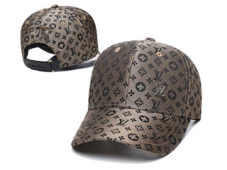 Discount Louis Vuitton Brown Curved Brim Adjustable Hats 7064 For Sale