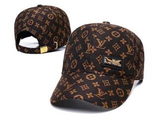 Discount Louis Vuitton Brown Curved Brim Adjustable Hats 7066 For Sale