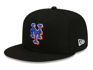 MLB New York Mets New Era Black Royal Logo 9FIFTY Snapback Hat 2011