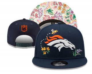 NFL Denver Broncos New Era Watercolor Floral Navy 9FIFTY Snapback Hat 3041