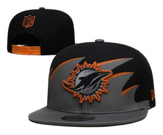 NFL Miami Dolphins New Era Black Tidal Wave 9FIFTY Snapback Hat 6035