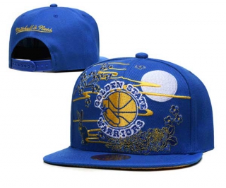 NBA Golden State Warriors Mitchell & Ness Chinese New Year Blue Adjustable Cap 3047