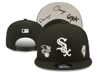MLB Chicago White Sox New Era Black Identity 9FIFTY Snapback Hat 3019