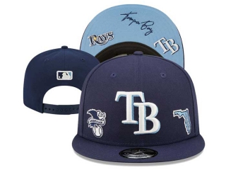 MLB Tampa Bay Rays New Era Navy Identity 9FIFTY Snapback Hat 3004