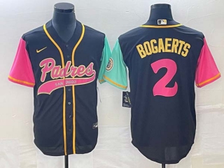 Men's San Diego Padres #2 Xander Bogaerts Brack NEW 2023 City Connect Cool Base Stitched Jersey