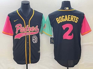 Men's San Diego Padres #2 Xander Bogaerts Brack NEW 2023 City Connect Cool Base Stitched Jerseys