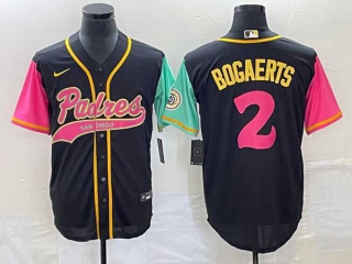 Men's San Diego Padres #2 Xander Bogaerts Brack NEW 2023 City Connect Stitched Cool Base Jersey