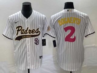 Men's San Diego Padres #2 Xander Bogaerts White NEW 2023 City Connect Stitched Cool Base Jerseys