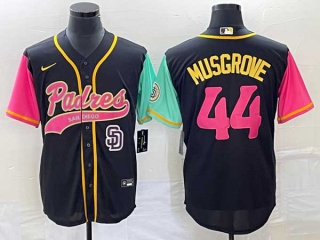 Men's San Diego Padres #44 Joe Musgrove Black NEW 2023 City Connect Cool Base Stitched Jersey