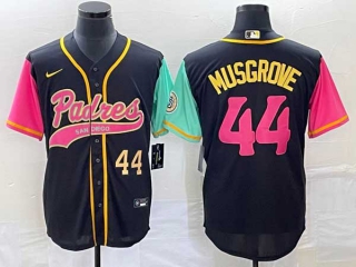 Men's San Diego Padres #44 Joe Musgrove Number Black NEW 2023 City Connect Cool Base Stitched Jersey