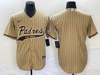 Men's San Diego Padres Blank Grey Cool Base With Patch Stitched Baseball Jersey