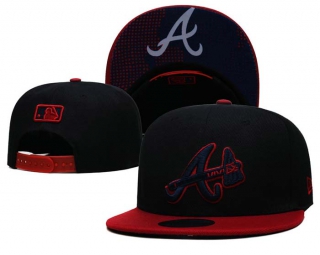 MLB Atlanta Braves New Era Black Red 9FIFTY Snapback Hat 6021