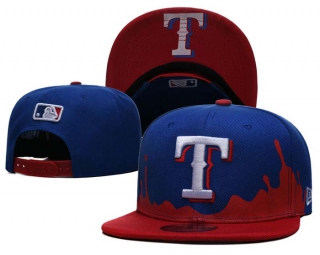 MLB Texas Rangers New Era Royal Red 9FIFTY Snapback Hat 6007