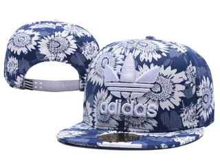 Adidas Trefoil Snapback Cap Blue Flowers 5Hats 8015