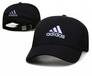 Adidas Classic Logo Curved Brim Adjustable Hats Black White Wholesale 5Hats 2068