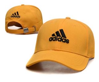 Adidas Classic Logo Curved Brim Adjustable Hats Gold Black Wholesale 5Hats 2072
