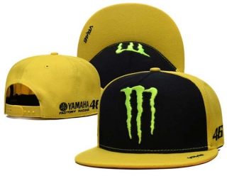 Monster Energy Embroidered Snapback Caps Black Gold Wholesale 5Hats 2008