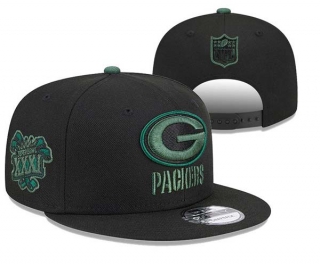 NFL Green Bay Packers New Era Black Super Bowl XXXI 9FIFTY Snapback Hat 3042