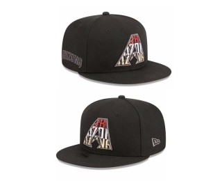 MLB Arizona Diamondbacks New Era Black Script Fill 9FIFTY Snapback Hat 2013