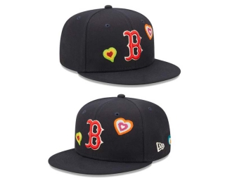 MLB Boston Red Sox New Era Navy Chain Stitch Heart 9FIFTY Snapback Hat 2037