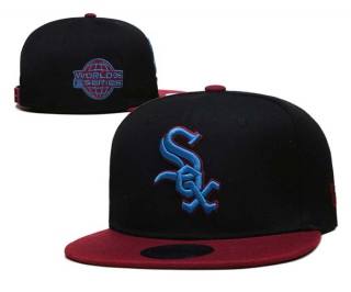 MLB Chicago White Sox New Era Black Burgundy 2005 World Series 9FIFTY Snapback Hat 2031
