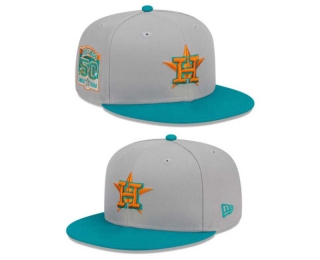 MLB Houston Astros New Era Gray Teal 50th Anniversary 9FIFTY Snapback Hat 2010