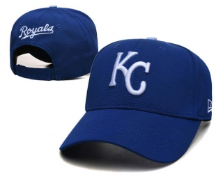 MLB Kansas City Royals New Era Royal Curved Brim 9FIFTY Snapback Hat 2004