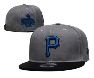 MLB Pittsburgh Pirates New Era Gray Black Undervisor 9FIFTY Snapback Hat 2016