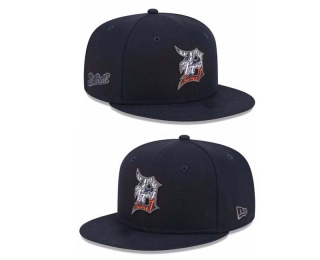 MLB Detroit Tigers New Era Black Script Fill 9FIFTY Snapback Hat 2017