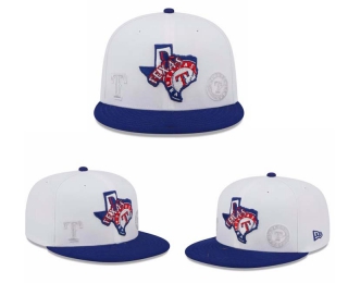 MLB Texas Rangers New Era White Royal State 9FIFTY Snapback Hat 2007
