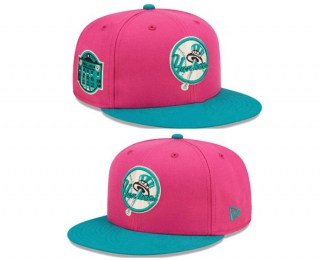 MLB New York Yankees New Era PinkGreen Cooperstown Collection Yankee Stadium Passion Forest 9FIFTY Snapback Hat 2213