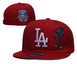 MLB Los Angeles Dodgers New Era Red 50th Anniversary 9FIFTY Snapback Hat 2230
