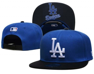 MLB Los Angeles Dodgers New Era Royal Black 9FIFTY Snapback Hat 2243