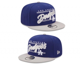 MLB Los Angeles Dodgers New Era Royal Gray Team Script 9FIFTY Snapback Hat 2248