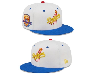 MLB Los Angeles Dodgers New Era White Royal 50th Anniversary 9FIFTY Snapback Hat 2260