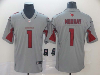 Men's Arizona Cardinals #1 Kyler Murray Gray 2020 Rush Stitched NFL Nike Limited Jersey