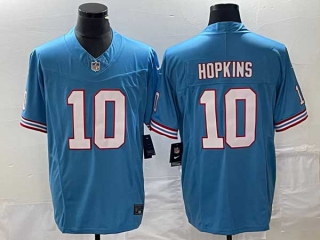 Men's Tennessee Titans #10 DeAndre Hopkins Blue 2023 F.U.S.E. Vapor Limited Throwback Stitched Football Jersey