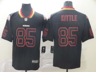Men's San Francisco 49ers #85 George Kittle Black Limited Stitched Jersey