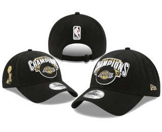 NBA Los Angeles Lakers New Era Black 2020 NBA Finals Champions 9TWENTY Adjustable Hat 8047