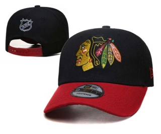 NHL Chicago Blackhawks New Era Black Red 9FIFTY Snapback Hat 2001